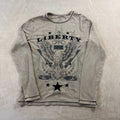 Y2K affliction style Thermal Shirt Size L