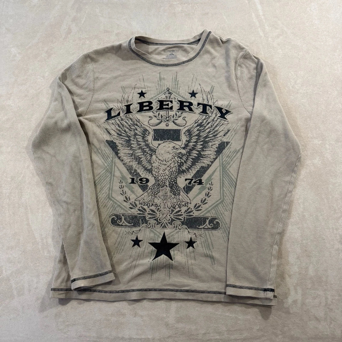 Y2K affliction style Thermal Shirt Size L