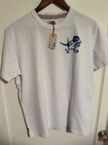 NWT Relwen Barn Swallow Tee Mascot White Mens Medium Cotton Graphic T Shirt Image 1 of 4