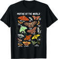 Moths of The World Different Types of Moth Insect Entomology T-Shirt