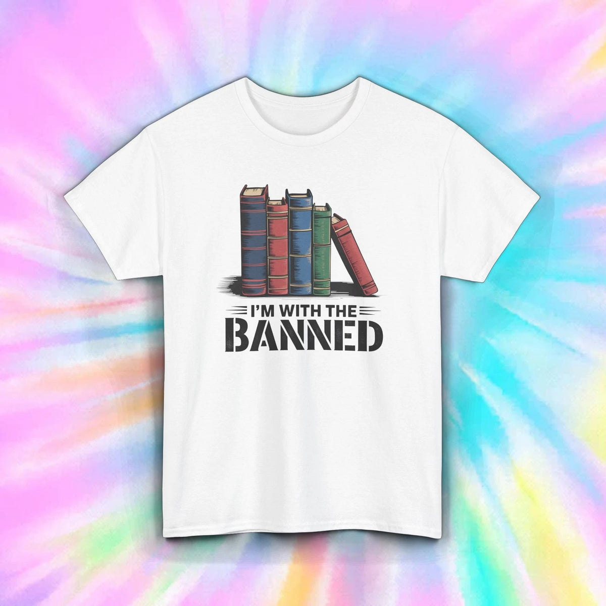 I’m With the Banned Book Lover T-Shirt Funny Censorship Tee S-5XL