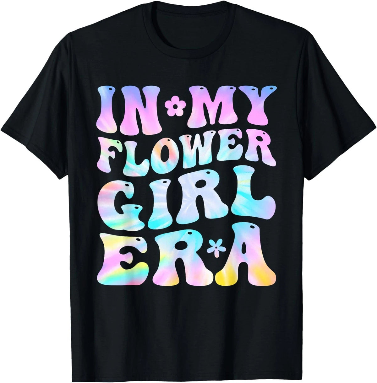 Flower Girl Shirt Groovy in My Flower Girl Era Flower Girl T-Shirt