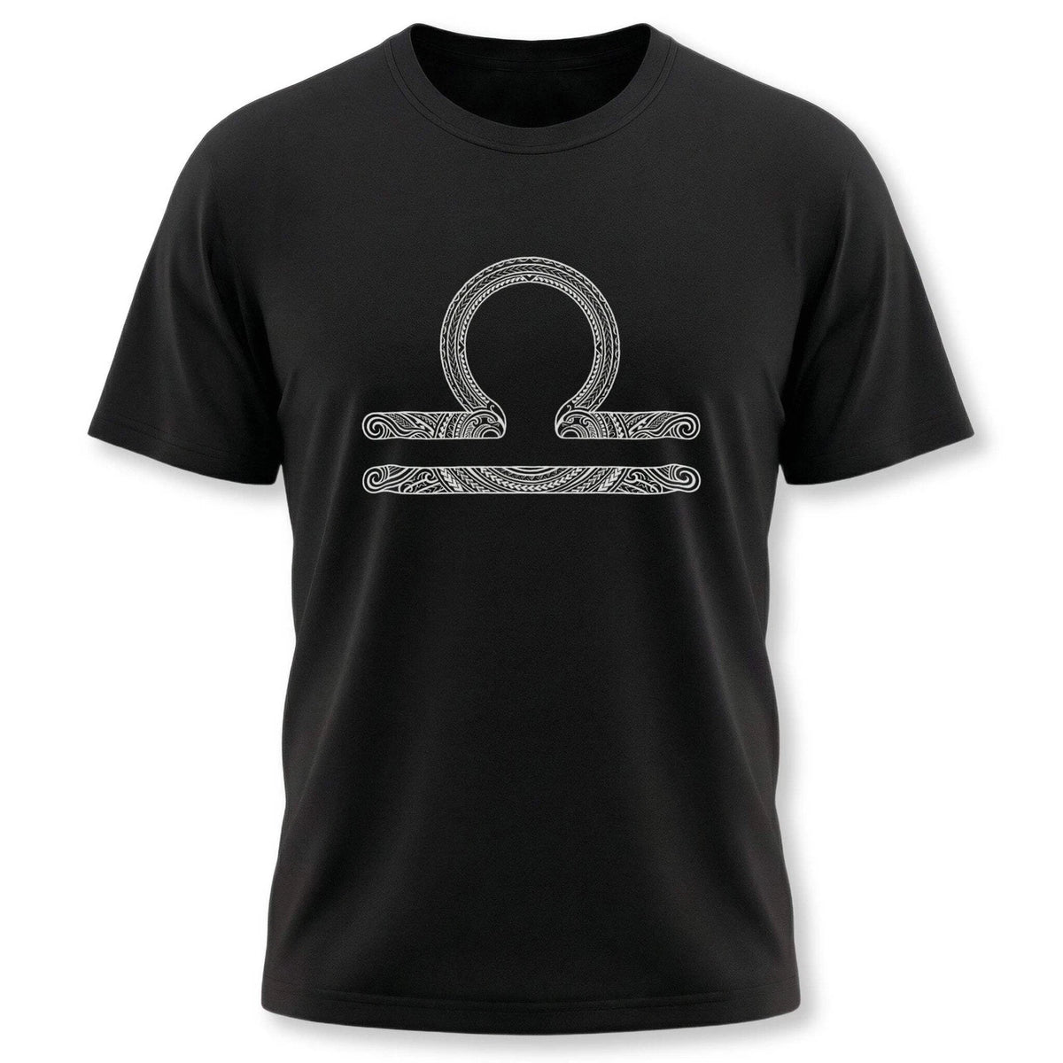 Tribal Pattern Libra Zodiac T-Shirt | Astrology Horoscope Symbol Tee Shirt