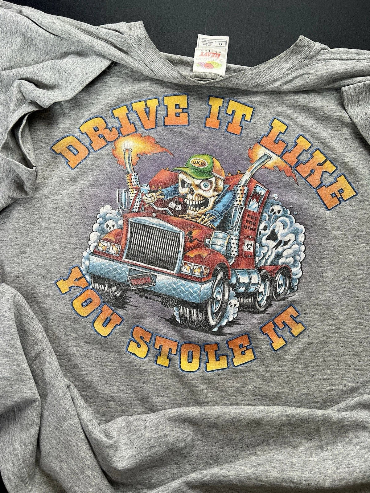 Vintage Trucker T Shirt Drive It Like you Stole It Size XL