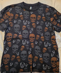 Skull All Over Halloween Men's Large Shirt