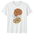 Minimalist Boho Botanical Art T-Shirt Earthy Abstract Plant Lover Gift