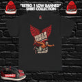 Shirt to match Retro 1 Low Banned OG Matching  Streetwear Black AND Red-VUELA