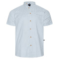 KAM Short Sleeve Mini Weave Grandad Shirt For Men in 3 Colours, 2XL-8XL