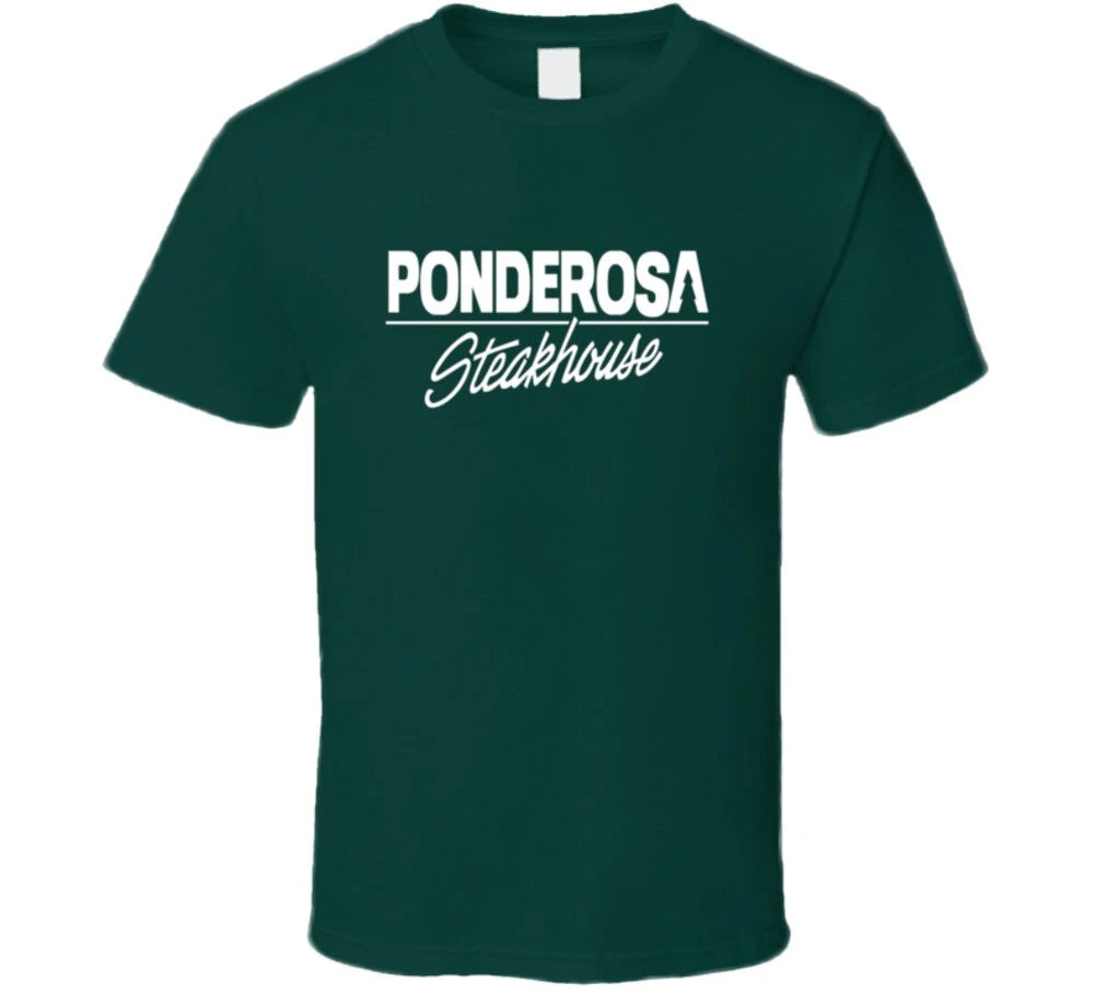 Ponderosa Steakhouse Logo Tee Cool Restaurant Foodie T Shirt