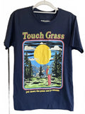 Chemistry Mens Short Sleeve Crew Neck Blue Touch Grass Tee Shirt Size S