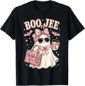 Boo JEE Boujee Ghost Halloween October Vibes Women Girls T-Shirt
