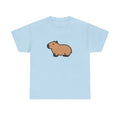 Brown Capybara Illustration T-Shirt | Cute Animal Tee