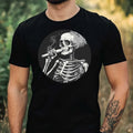 Mens Skeleton Smoked Motif Cotton T-Shirt Size XS to 5XL