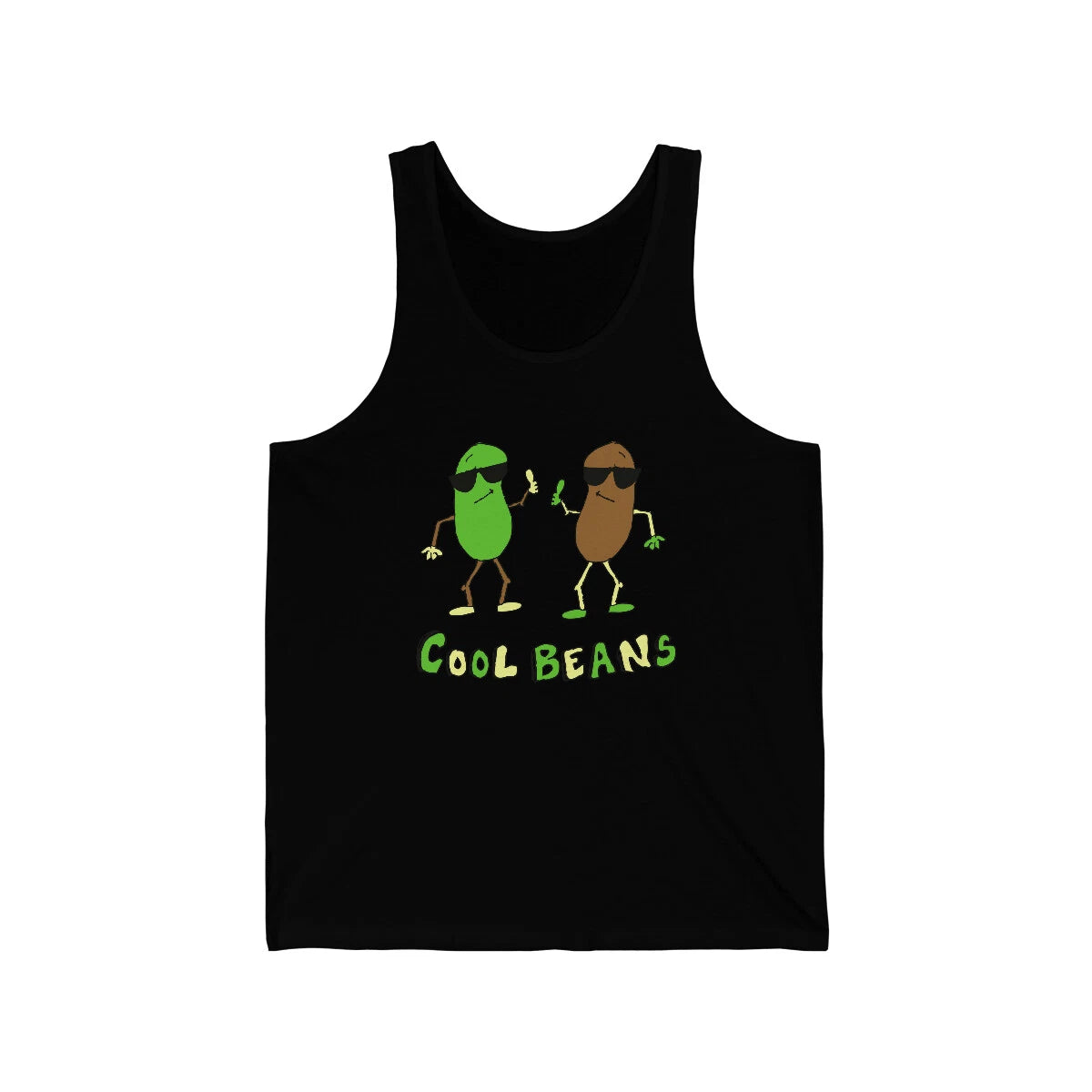 Retro Cool Beans Unisex Tank Top