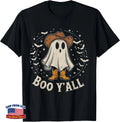 Western Country Halloween Southern Retro Ghost Boo Y'all T-Shirt Spooky Season Image 1 of 3
