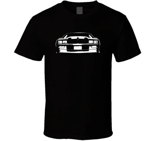 1991 1992 Camaro Bowtie Grill View Faded Look Black Black T Shirt