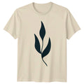 Botanical Plant Leaf Modern Minimalist T-Shirt Abstract Botanical Art