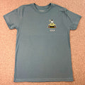 Baseballism Men's Last Line of Defense Blue Double-Sided Graphic Tee M