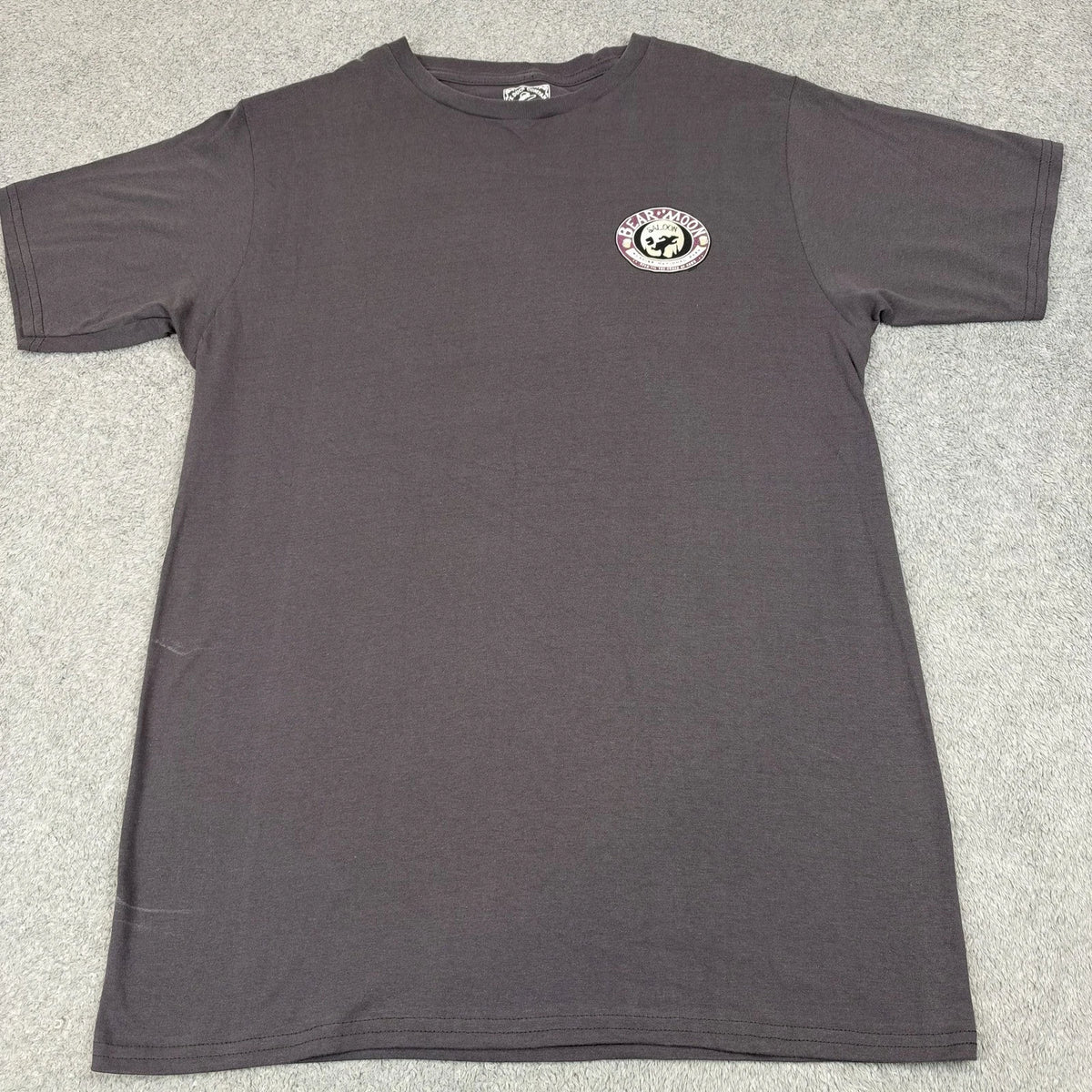 The Duck Company Bear Moon Saloon T Shirt Men Size Unknown Gray
