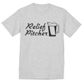 funny saying t-shirt relief pitcher drinking baseball design tee tshirt