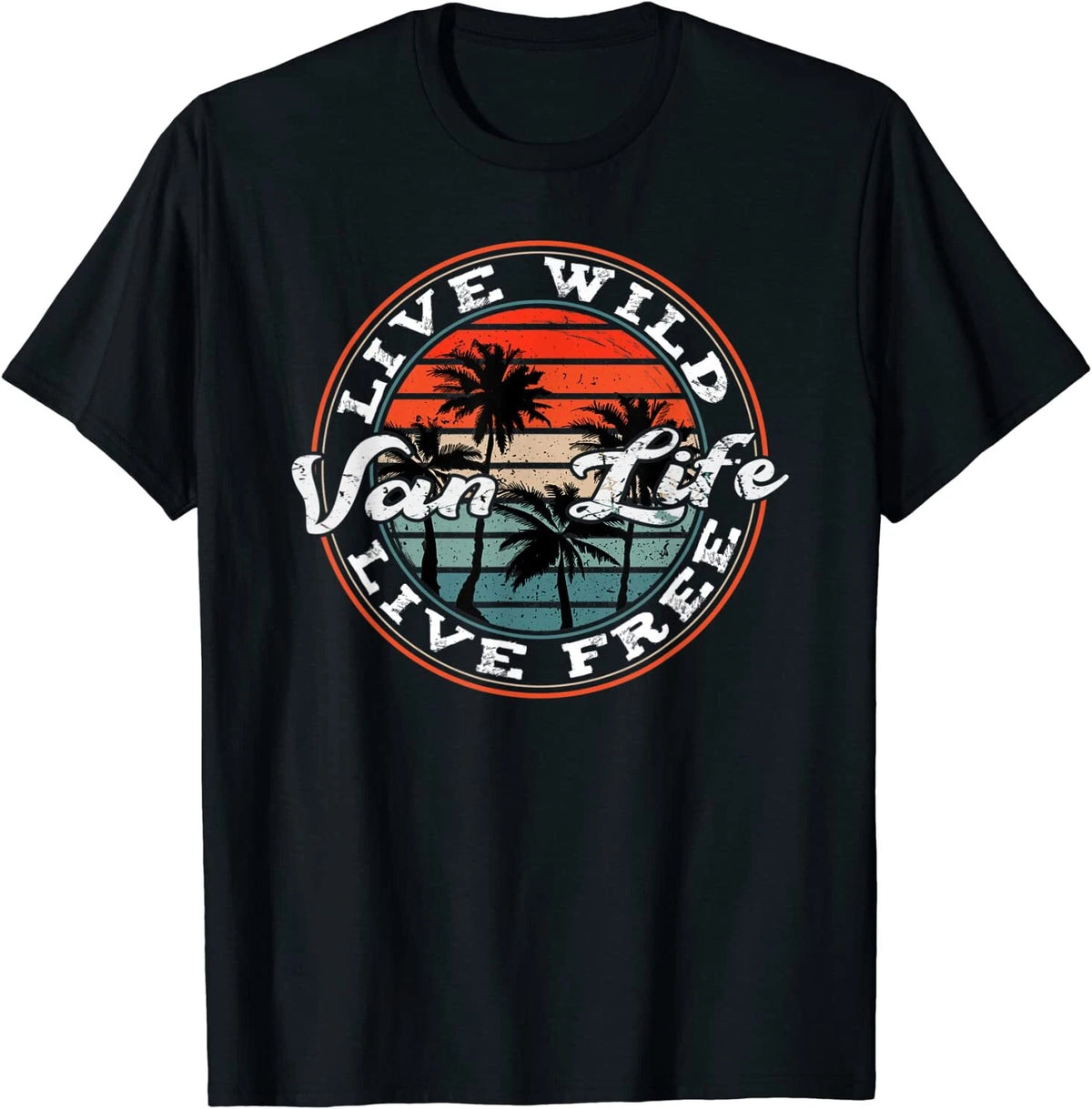 Retro Vintage Van Life T-Shirt Size S-5XL