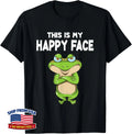 Frog this is my happy face toad frog saying Unisex T-Shirt