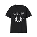 Riddle Down the Middle- T-shirt Pickleball Funny Unisex
