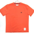 T shirt One Point Embroidery Simple Large Size Orange 2L Caribou CBC 1158 One of