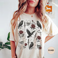 Gothic Crow Roses Dark Academia Comfort Tee