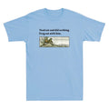 Toad Sat And Did Nothing Frog Sat With Him Funny Saying Vintage Men's T-Shirt