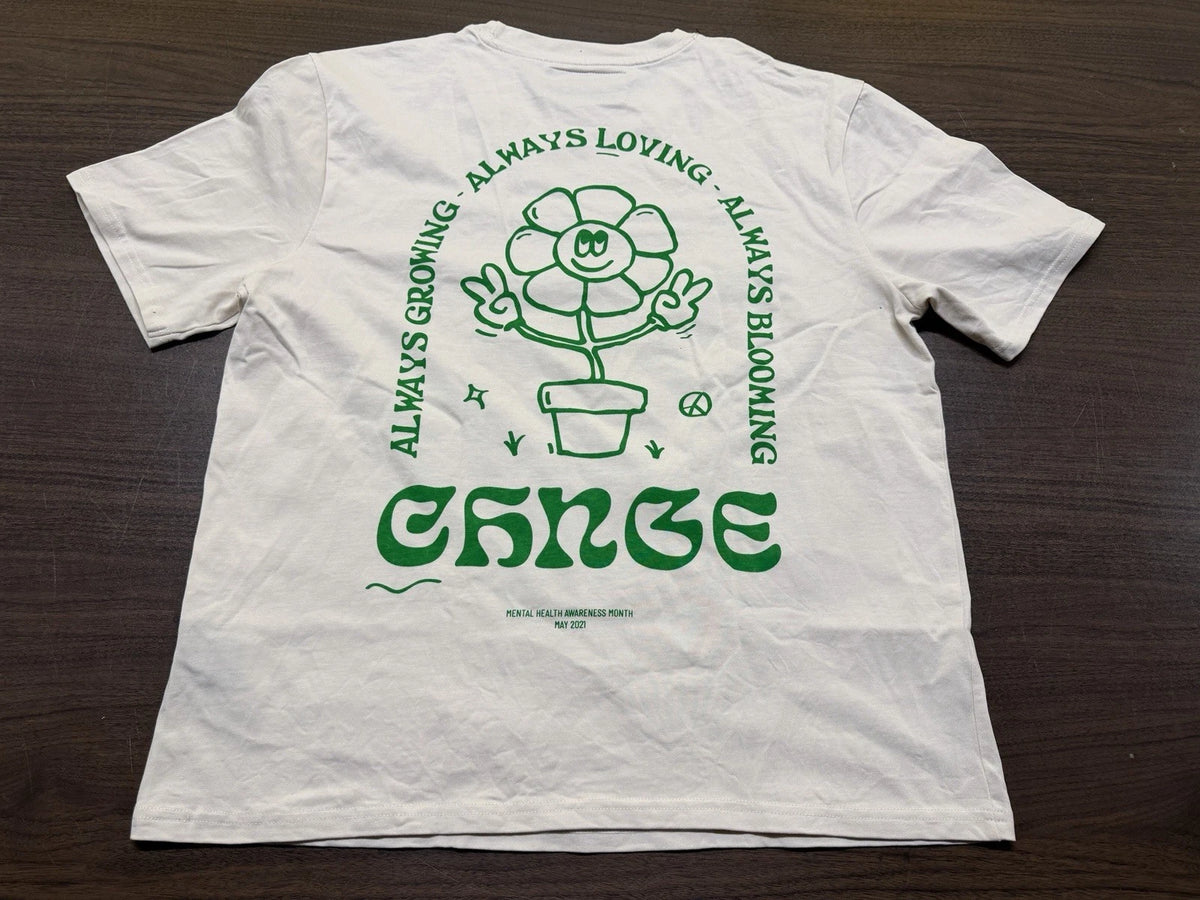 CHNGE "More Self Love" Men's Tan T-Shirt - Medium Image 1 of 4