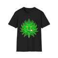 Cool Green Sun Graphic Unisex Softstyle T-Shirt, Casual Tee, Summer