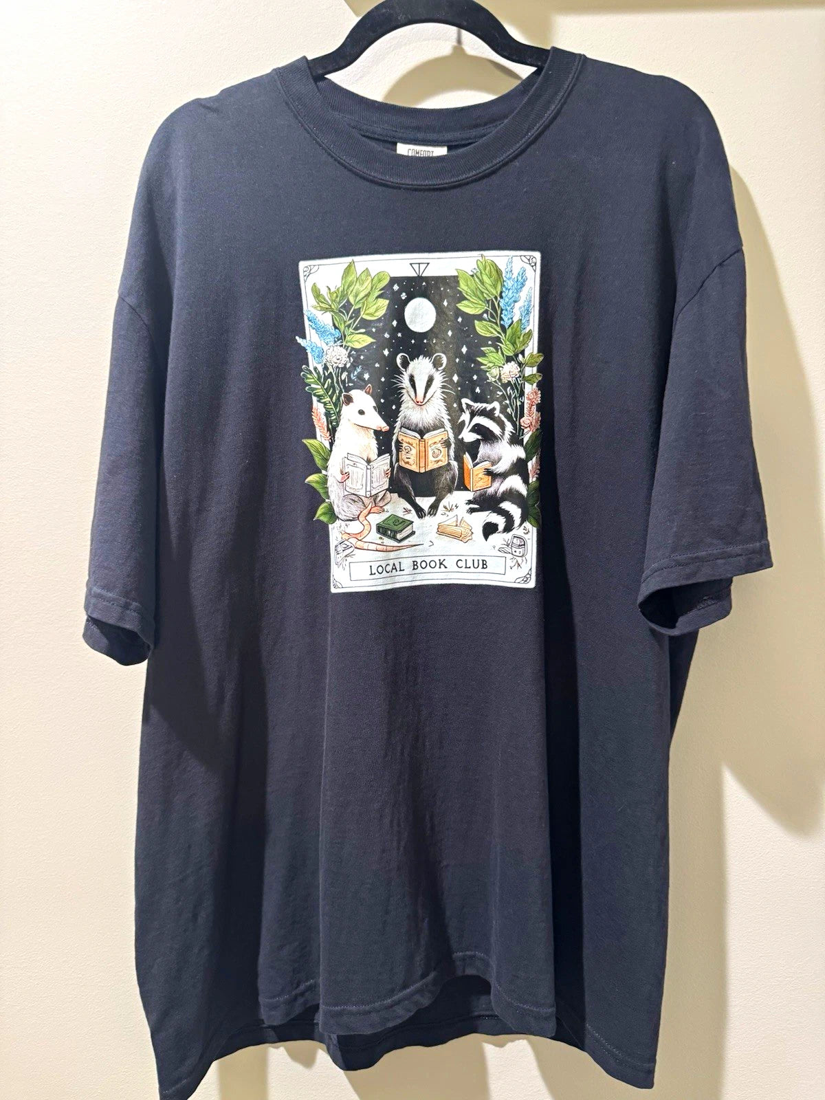 Comfort Colors Heavyweight Garment-Dyed Local Book Club Graphic Tee Black XL Image 1 of 4