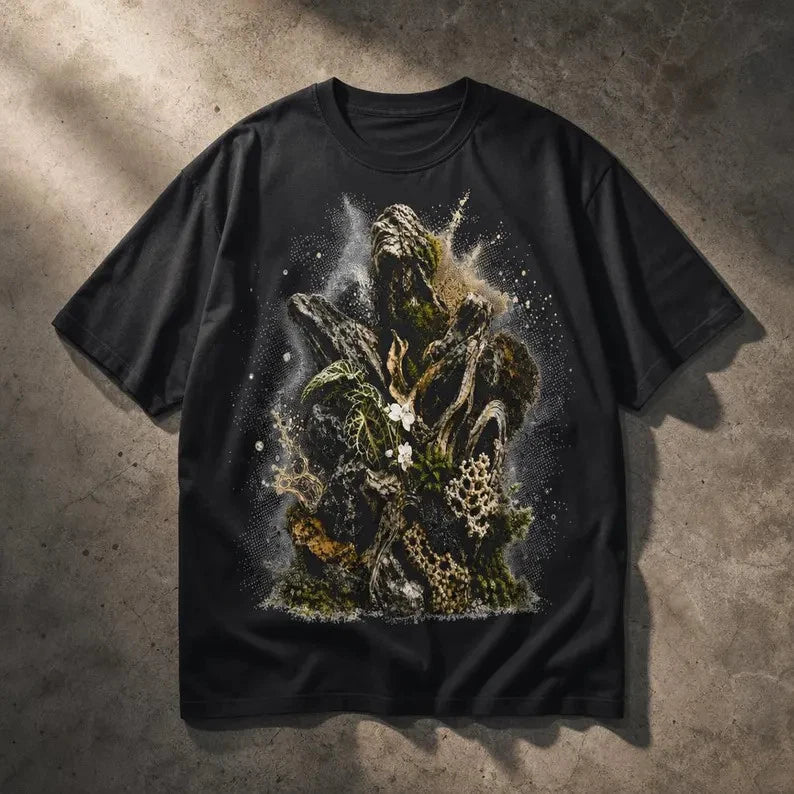 Goblincore Dark Oversized Graphic Comfort Tee
