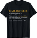 Funny CIVIL ENGINEER definition Birthday or Christmas Gift Unisex T-Shirt