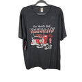 The World's Best Kenworth 100 Short Sleeve Tee in Dark Gray - Size Large