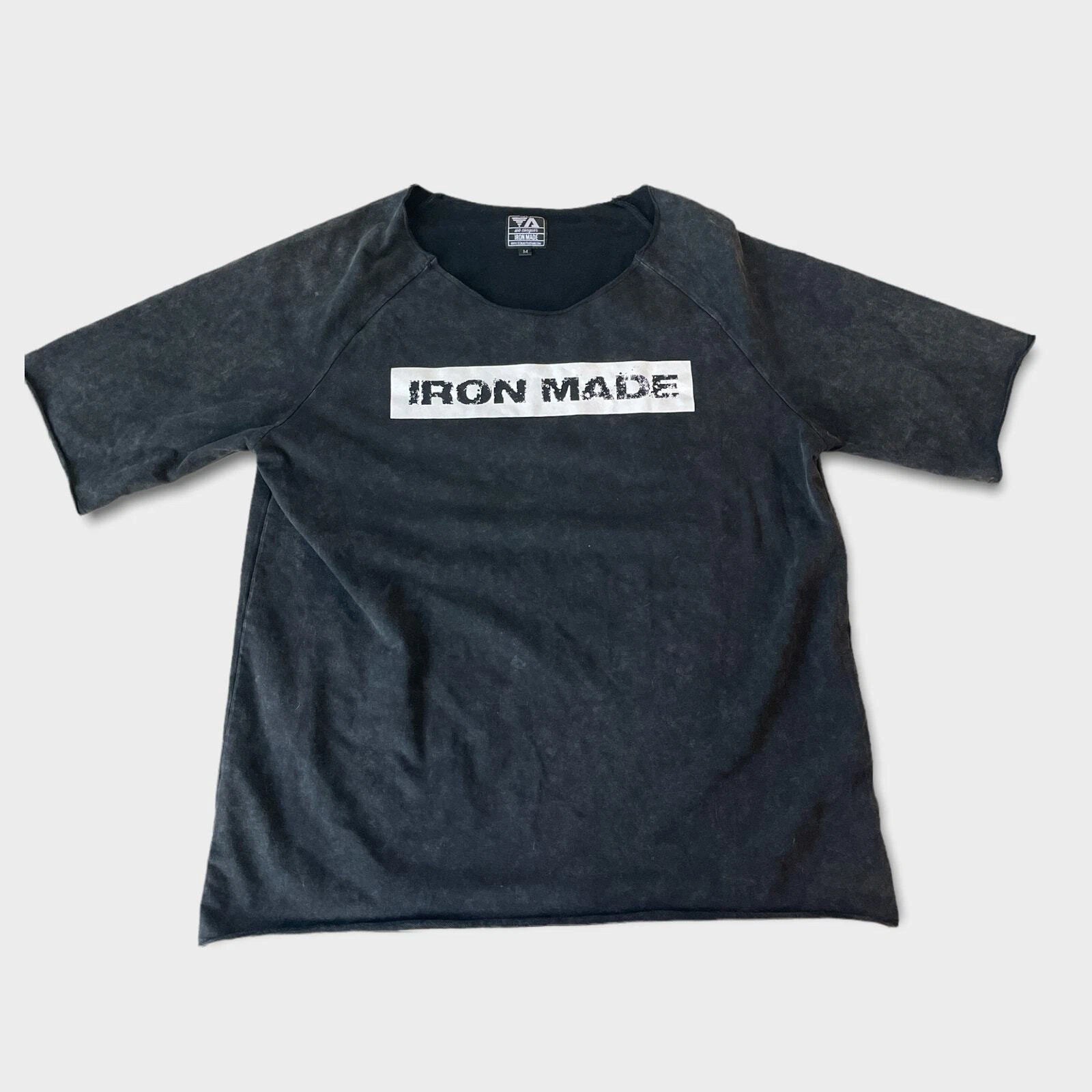 Total Alpha "Iron Made" Body Builder Tee Shirt Medium