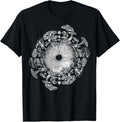 Mushroom Iris Mycology Foraging Mycologist Spore Print T-Shirt Image 1 of 2