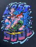 RSINE XL Black T Shirt Lost Soul Embroidered Graphic Artistic Skater Culture 44R