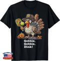 Thanksgiving Pickleball Gobble Dink Funny Turkey Design T-Shirt