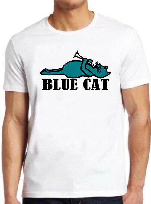 Blue Cat Records 60s Soul R&B Music Label Retro Cool Gft Tee T Shirt 600