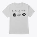 Im A Simple Woman Hippie Coffee And Dog T-Shirt Made in the USA Size S to 5XL