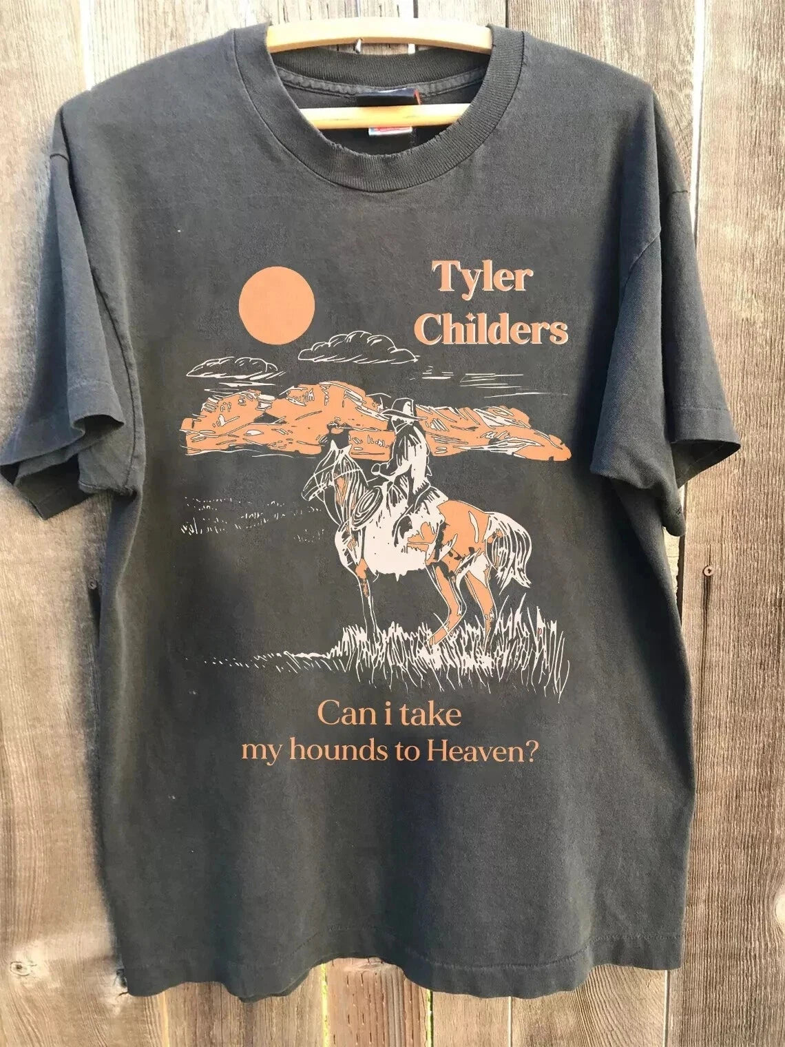 Tyler Childers Country Music Concert T-Shirt Charcoal Unisex S 5XL