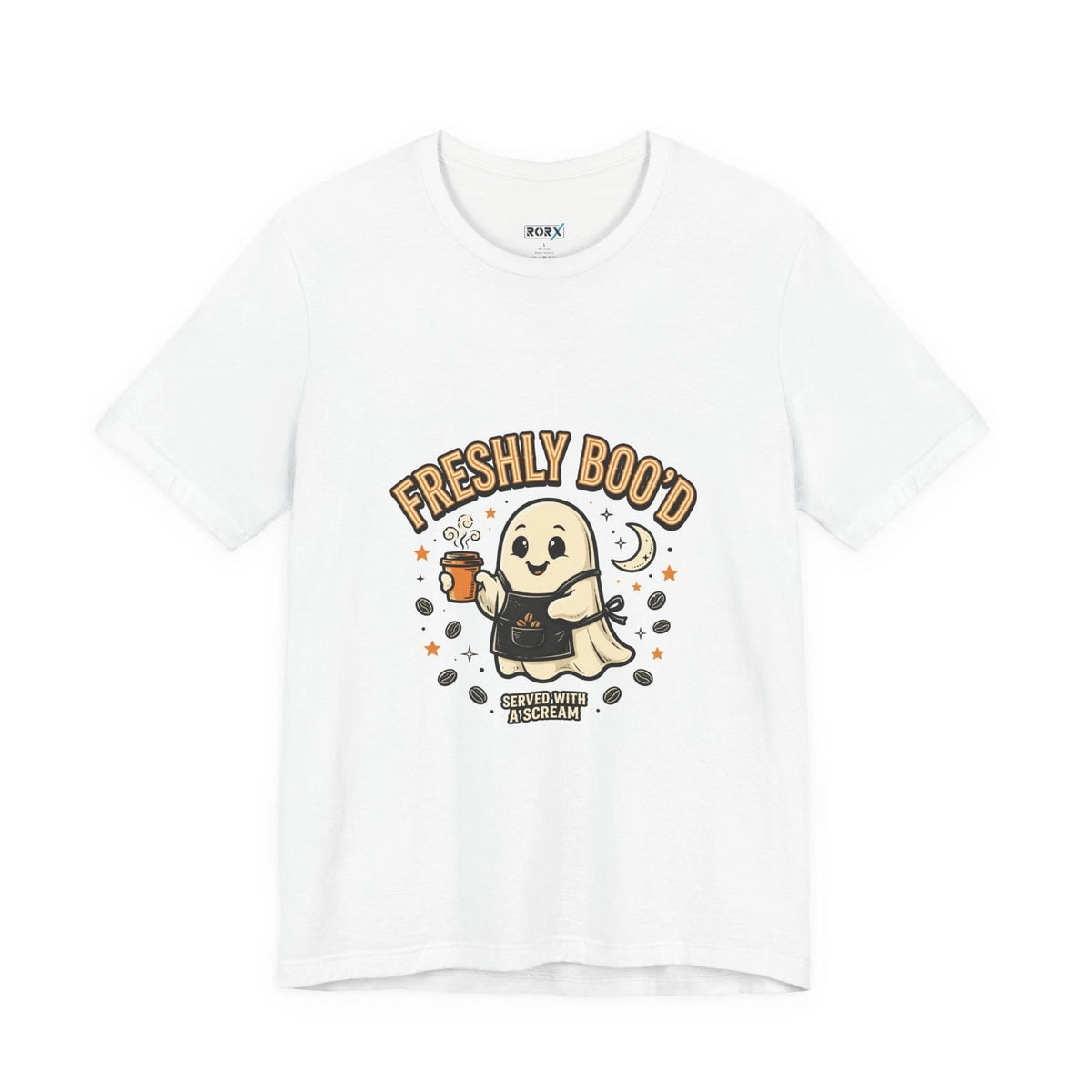 Freshly Boo'd Ghost Coffee Shirt Funny Halloween Barista Tee Gift