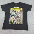 My Hero Academia Shirt Mens Large Black Crew Neck Short Sleeve Stretch Pullover