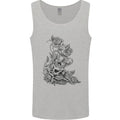 Skull Crown Biker Skull Gothic Heavy Metal Mens Vest Tank Top