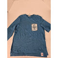 Keith Haring A Paris Graphic T-Shirt Mens Blue Cotton Casual Top Size 105/US L