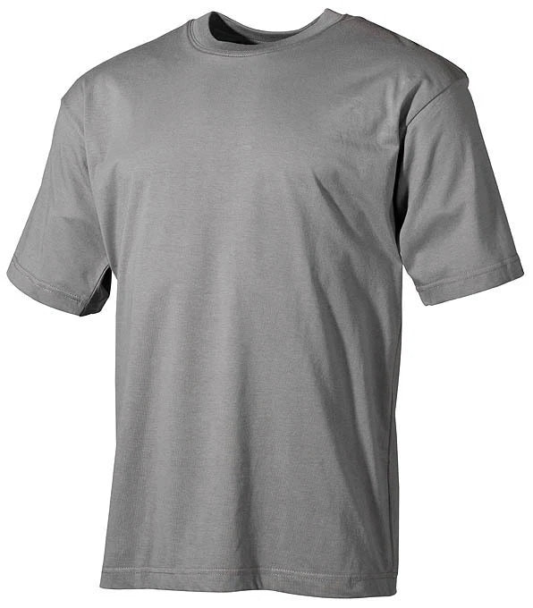 Mfh T-shirt Men Military US Bw Gray