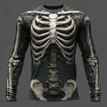 Mens Funny Skeleton Skull HALLOWEEN 3D Printed T-Shirt Cosplay Costume party