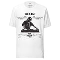 God Is A DJ Unisex white cotton  t-shirt designed by Ascension UK